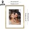 Americanflat 2 Pack of Picture Frames with Mat - Plexiglass Cover